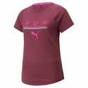 Damen T-Shirt Puma  Run 5K Logo Tee Grape Wine