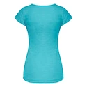 Damen-T-Shirt Salewa Melange Dry Maui Blau Melange