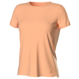 Damen T-Shirt Salomon Outline Summer SS Tee Apricot Ice