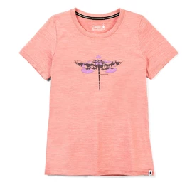 Damen T-Shirt Smartwool Merino Sport 150 Dragonfly Summit Short Sleeve Light Mahogany