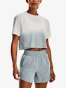 Damen T-Shirt Under Armour  DIP DYE CROP SS-GRY L