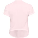Damen T-Shirt Under Armour HeatGear  Sport Hi-Lo SS Pink