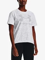 Damen T-Shirt Under Armour  LOGO AOP HEAVYWEIGHT SS-WHT