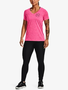 Damen T-Shirt Under Armour  Tech Twist LC Crest SSV-PNK XS