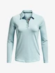 Damen T-Shirt Under Armour  Zinger MicroStripe LSPolo-BLU S