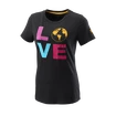 Damen T-Shirt Wilson  Love Earth Tech Tee W Black