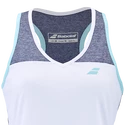 Damen Tank-Top Babolat  Play Tank Top Women White/Blue