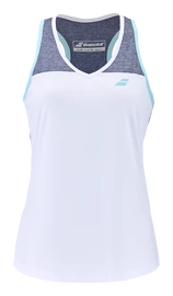 Damen Tank-Top Babolat Play Tank Top Women White/Blue