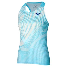 Damen Tank-Top Mizuno Charge Printed Tank Blue Glow