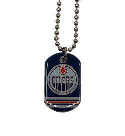 Dog Tag Necklace NHL Edmonton Oilers