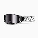 Downhill-Schutzbrille 100% Armega Goggle Schwarz - Silber Flash Mirror Lens