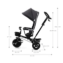 Dreirad Kinderkraft Aveo Malachite Grey