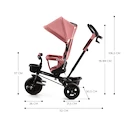 Dreirad Kinderkraft Aveo Rose Pink