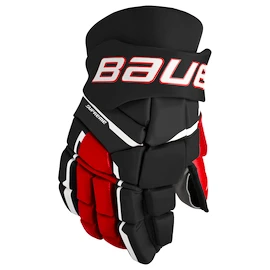 Eishockeyhandschuhe Bauer Supreme M3 Black/Red Intermediate