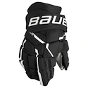 Eishockeyhandschuhe Bauer Supreme MACH Black/White Intermediate