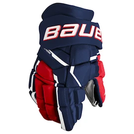 Eishockeyhandschuhe Bauer Supreme MACH Navy/Red/White Intermediate