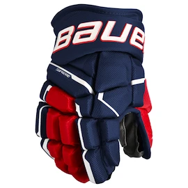 Eishockeyhandschuhe Bauer Supreme MACH Navy/Red/White Junior