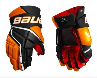 Eishockeyhandschuhe Bauer Vapor 3X Black/Orange Senior