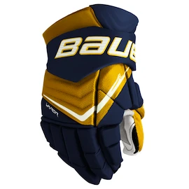 Eishockeyhandschuhe Bauer Vapor FLYLITE Navy/Gold Intermediate