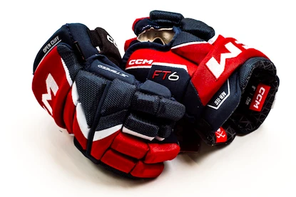 Eishockeyhandschuhe CCM JetSpeed FT6 Navy/Red/White Junior 10 Zoll