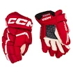 Eishockeyhandschuhe CCM JetSpeed FT680 Red/White Junior