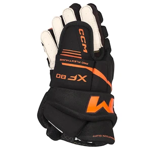 Eishockeyhandschuhe CCM Tacks XF 80 Black/Orange Senior 15 Zoll