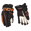 Eishockeyhandschuhe CCM Tacks XF 80 Black/Orange Senior 15 Zoll