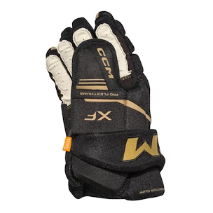 Eishockeyhandschuhe CCM Tacks XF Black/Gold Senior 15 Zoll