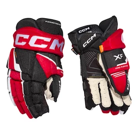 Eishockeyhandschuhe CCM Tacks XF Black/Red/White Senior