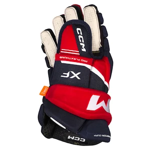 Eishockeyhandschuhe CCM Tacks XF Navy/Red/White Senior 15 Zoll