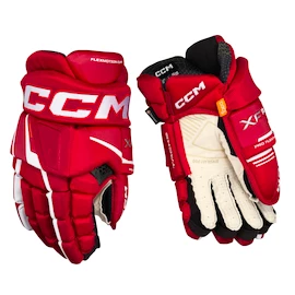 Eishockeyhandschuhe CCM Tacks XF PRO Red/White Senior