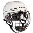 Eishockeyhelm CCM Tacks 910 Combo White Senior