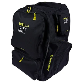 Eishockeytasche mit Rollen Fischer Backpack Black/Yellow Junior