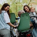 Fahrrad Kindersitz Urban Iki Rear seat Carrier mounting Icho Green/Bincho Black