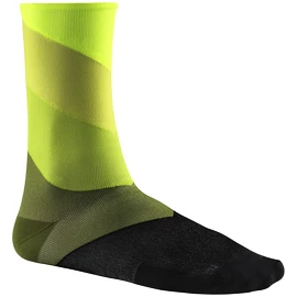 Fahrradsocken Mavic Graphic Stripes Safety Yellow/Cactus