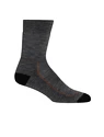 Frauensocken Icebreaker  W Hike+ Medium Crew GRITSTONE HTHR/BLACK/CLAY