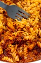 Getrocknete Lebensmittel Gipfel zum Essen Pikante Pasta Arrabiata
