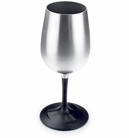 Glass GSI  Glacier stainless nesting wine glass