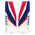 Goalie Schienen CCM Axis F9 White/Red/Blue Senior 34+1 Zoll