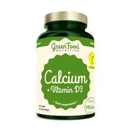 GreenFood Calcium + Vitamin D3 60 caps