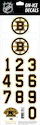 Helmnummer Sportstape  ALL IN ONE HELMET DECALS - BOSTON BRUINS