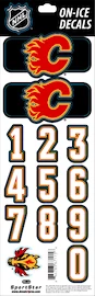 Helmnummer Sportstape ALL IN ONE HELMET DECALS - CALGARY FLAMES - DARK HELMET