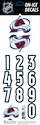 Helmnummer Sportstape  ALL IN ONE HELMET DECALS - COLORADO AVALANCHE - DARK HELMET