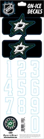 Helmnummer Sportstape ALL IN ONE HELMET DECALS - DALLAS STARS - DARK HELMET 2010