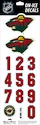 Helmnummer Sportstape  ALL IN ONE HELMET DECALS - MINNESOTA WILD