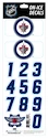 Helmnummer Sportstape  ALL IN ONE HELMET DECALS - WINNIPEG JETS