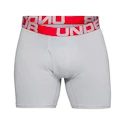 Herren Boxer Shorts Under Armour Charged Cotton 6" 3 Pack grau