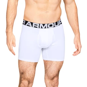 Herren Boxer Shorts Under Armour  Charged Cotton 6in 3 Pack-WHT