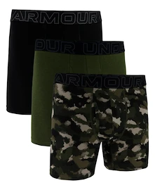 Herren Boxer Shorts Under Armour Perf Cotton Nov 6in 3Pack Green