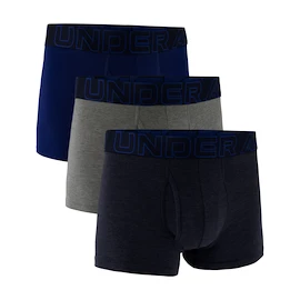 Herren Boxer Shorts Under Armour Perf Cotton Solid 3in 3Pack Navy